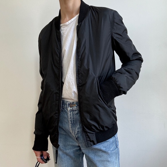 BLK DNM Black Bomber Jacket - Picture 2 of 6